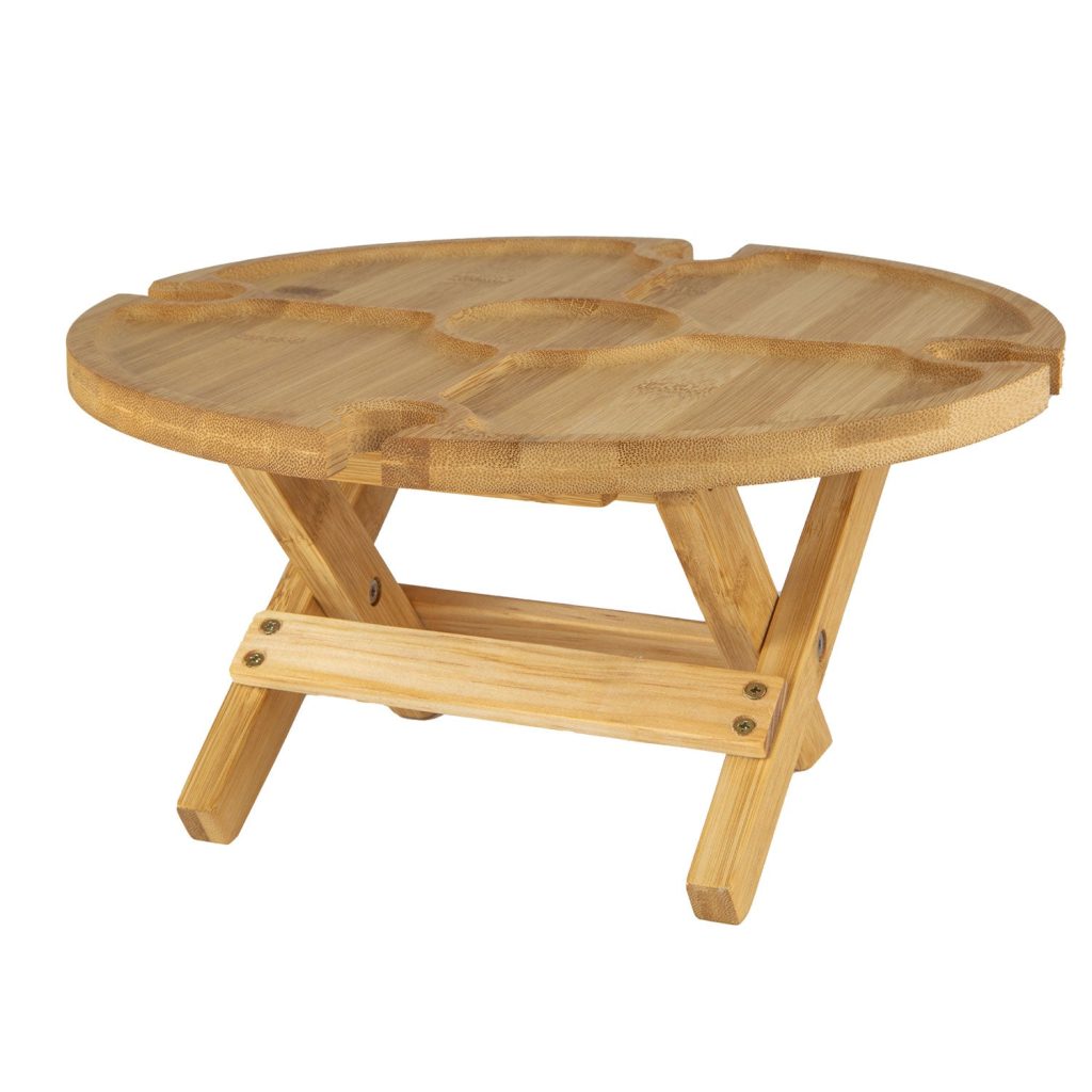 Bamboo Folding Snack Table