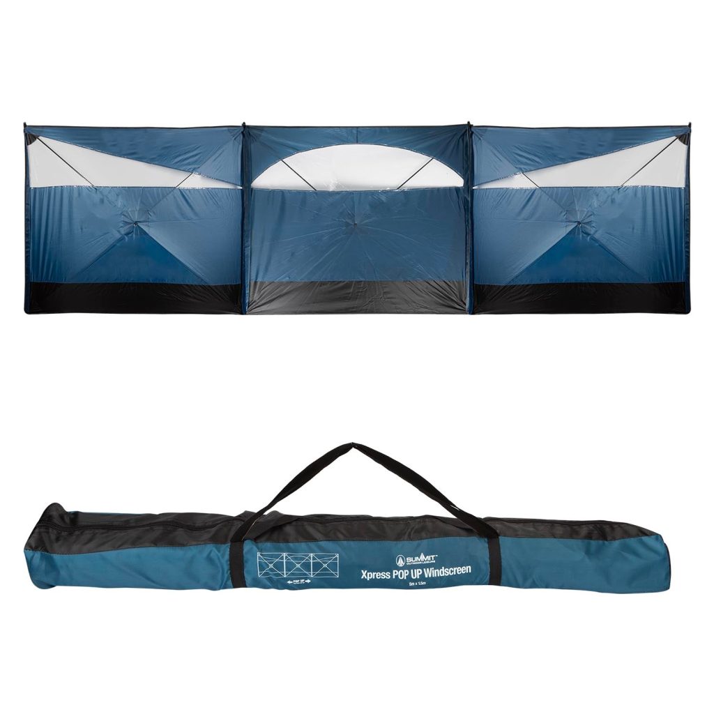 3 Panel Wind Breaker Good For The Beach Blue - 500Cm X 150Cm