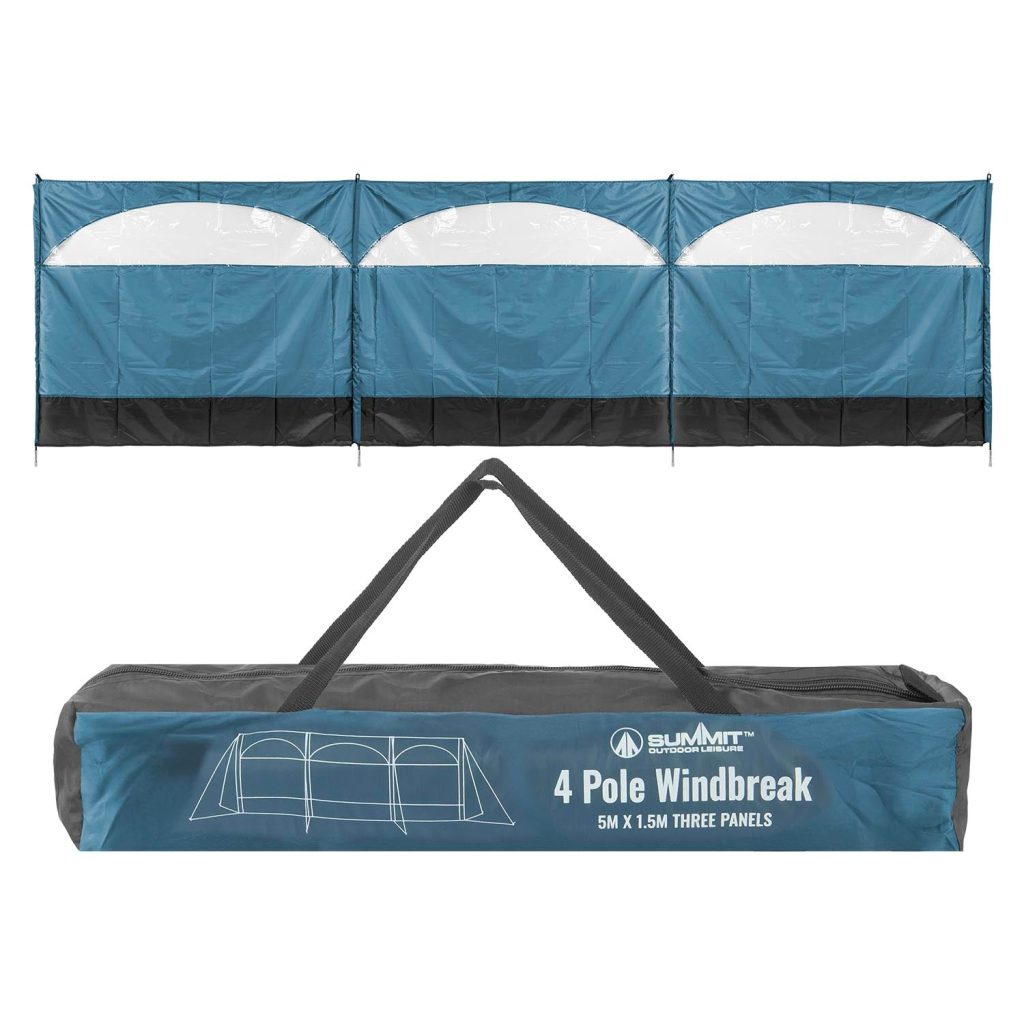 3 Panel Wind Breaker  Blue - 150Cm X 500Cm