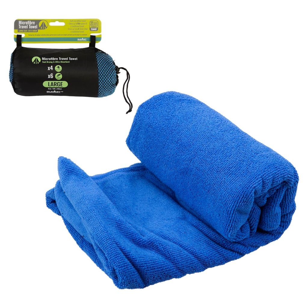 Micro Fibre Towel  Blue - 120Cm X 60Cm
