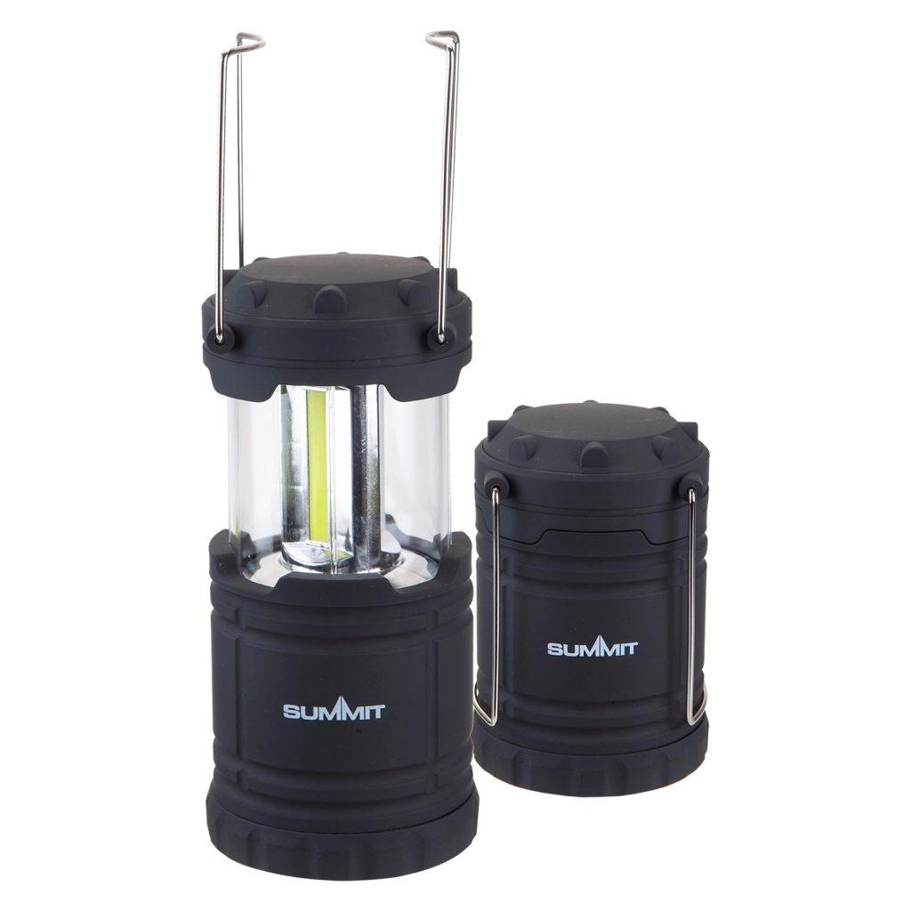 Led Collapsible Lantern  Black - 18Cm X 8Cm