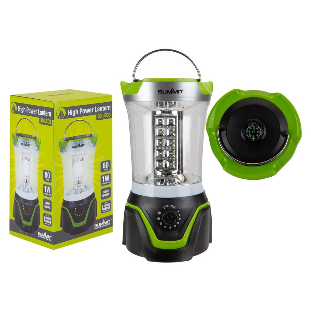 High Power Lantern  Black - 23Cm X 12Cm