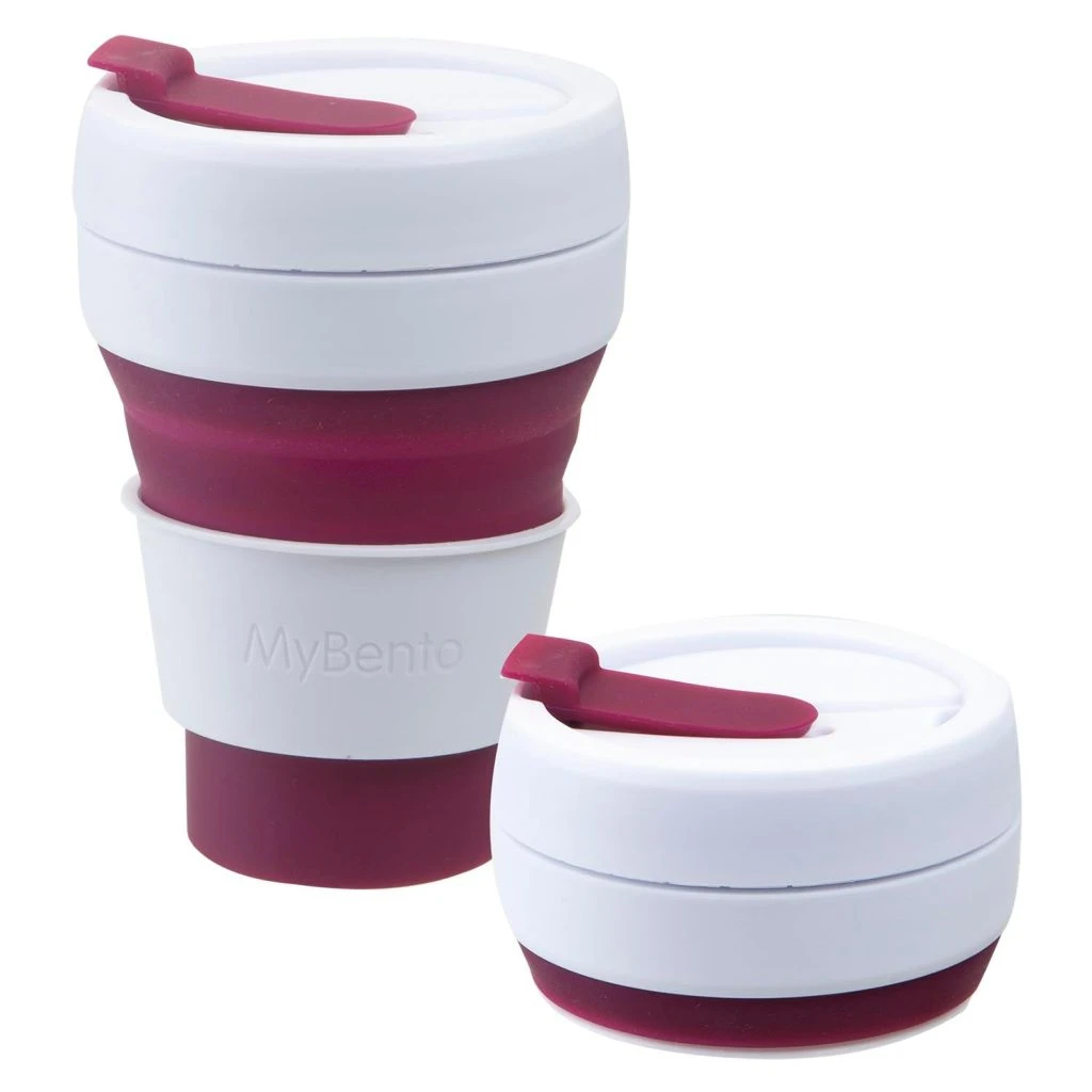 Pop Up Travel Mug  Berry - 13Cm X 9Cm
