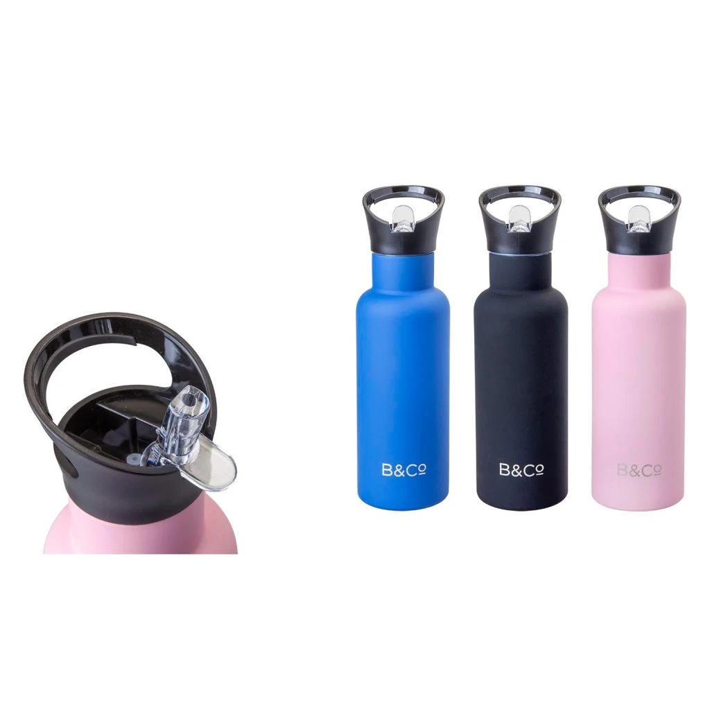 500Ml Double Walled Bottle  Pink - 25Cm X 8Cm
