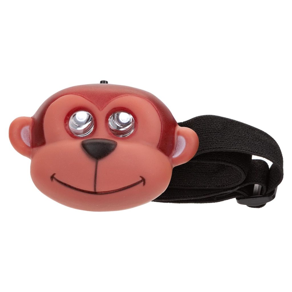 Monkey Head Torch  Brown - 8Cm X 7Cm