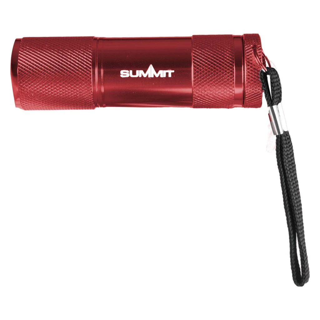 9 Led Torch  Red - 9Cm X 3Cm