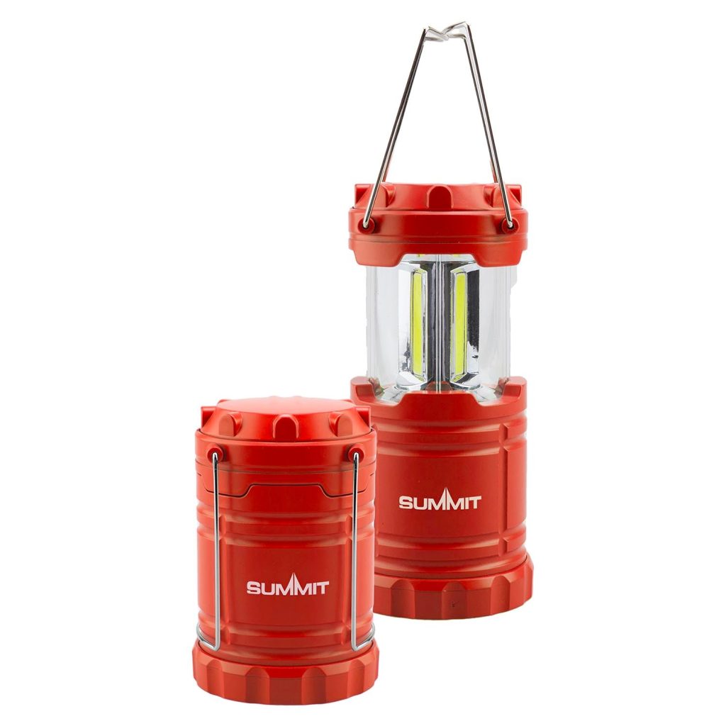 Micro Cob Collapsible Lantern  Red - 17Cm X 7Cm