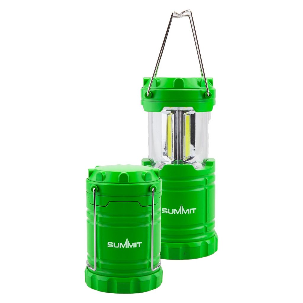 Micro Cob Collapsible Lantern  Green - 17Cm X 7Cm