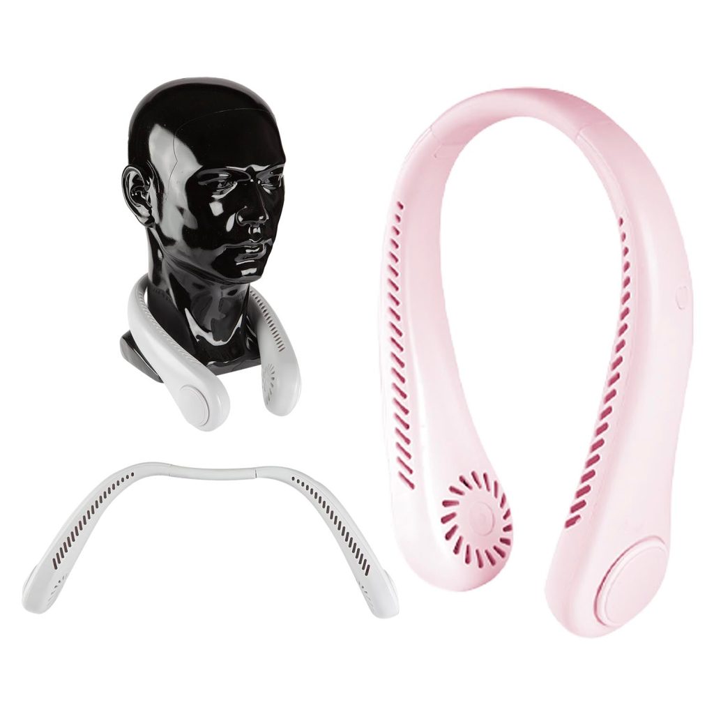 Rechargeable Neck Fan  Pink - 22Cm X 15Cm